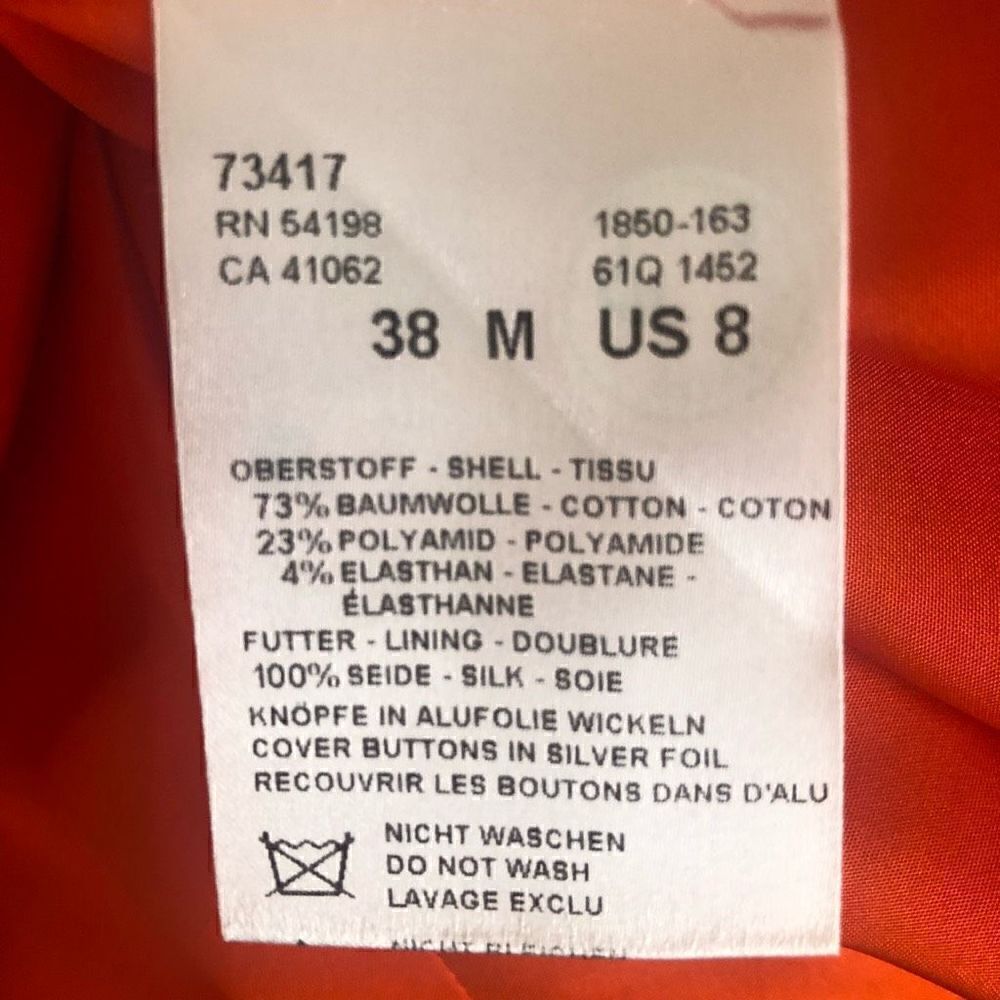 Sonia Bogner Retro Light Cotton Four Button Jacket Size 8 - Picture 8 of 15